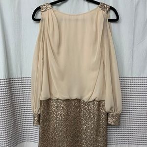 Champagne/Gold Sequin Dress